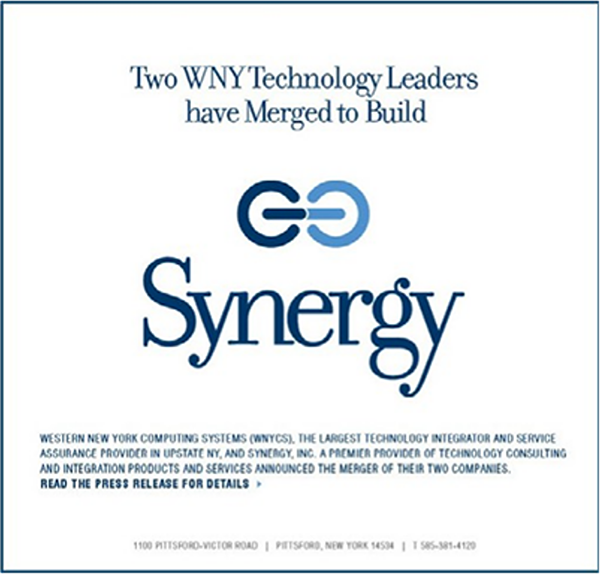 Synergy announcement of merging with Western New York Computing Systems Synergy announcement of merging with Western New York Computing Systems